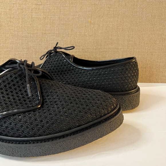 ADIEU PARIS TYPE 1 DERBY SHOE IN BLACK PERFORATED FABRIC Size 45 (US 12) - Picture 5 of 15